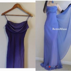 Vintage Chiffon Maxi Dress